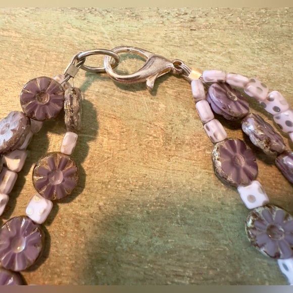 3 Strand Czech Glass Set - Picture 3 of 3